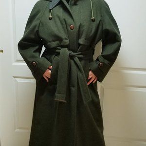 Vintage Trussardi Green Coat for Women